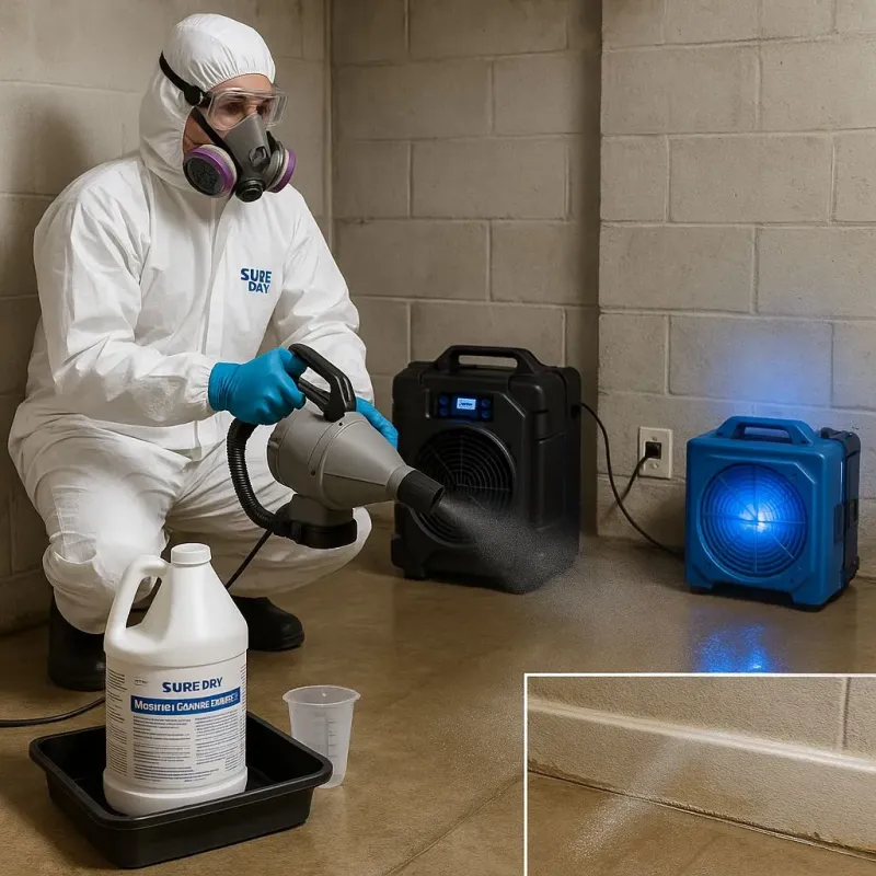Sanitization and Odor Removal process in Sterling, MA