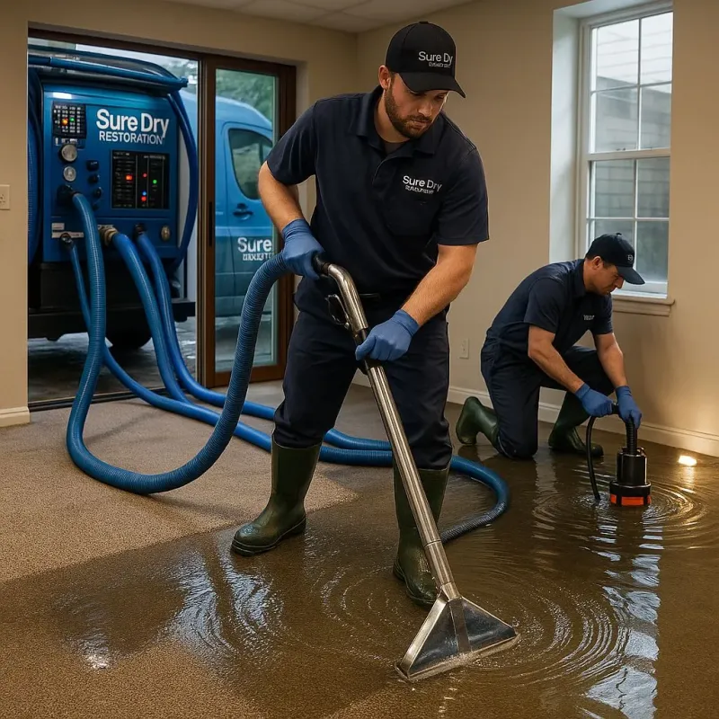 Water Extraction and Removal process in Sterling, MA